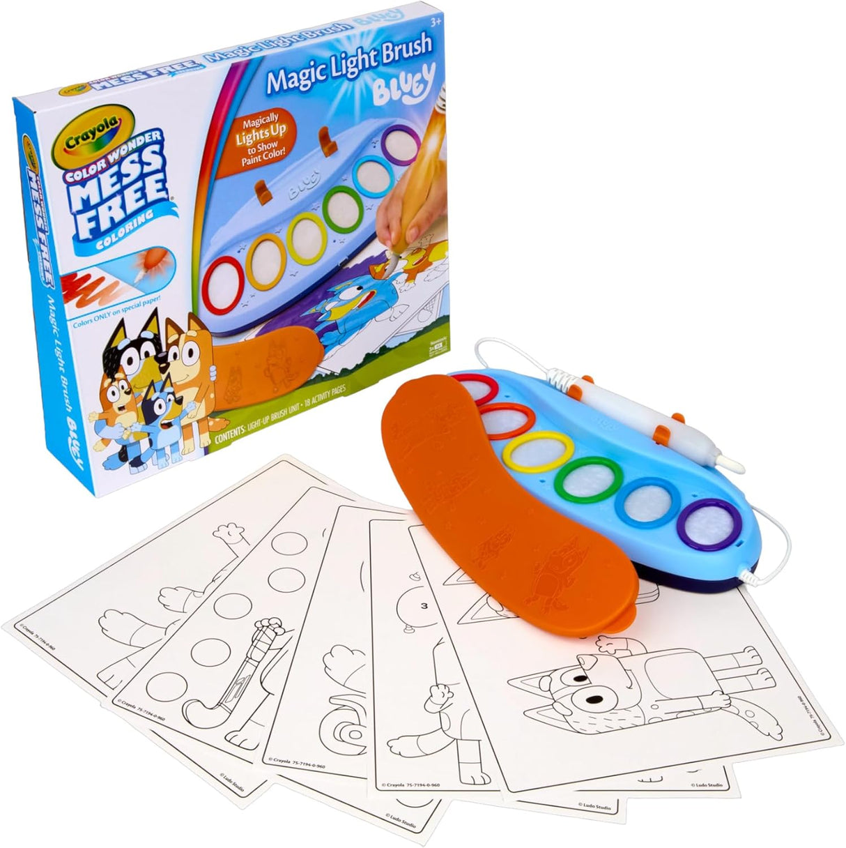 Crayola Color Wonder Magic Light Brush Bluey