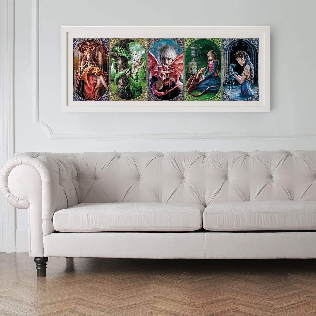 Clementoni Dragon Jigsaw Puzzle - 1000 Piece - Panorama -  Anne Stokes Collection - (39598)