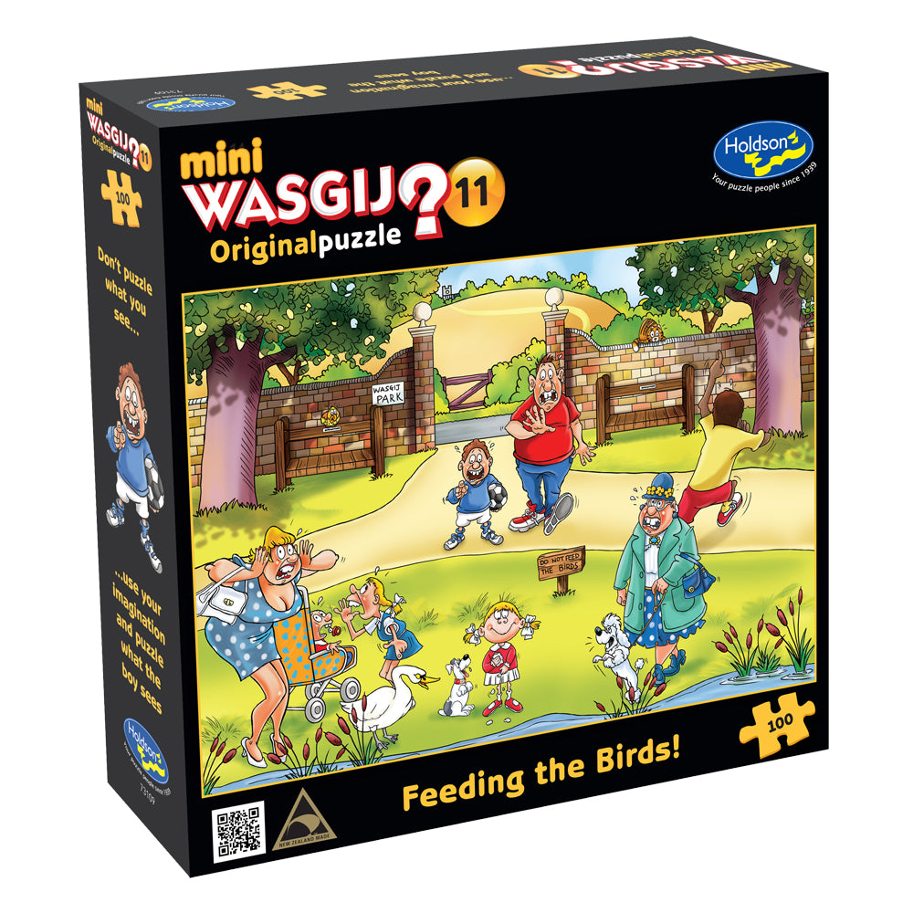 Wasgij Mini Original #11 100pc Jigsaw Puzzle - Feeding the Birds!