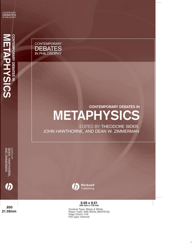 Contemporary Debates in Metaphysics