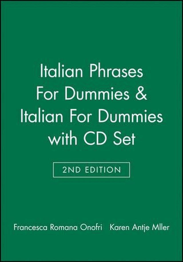 Italian Phrases For Dummies & Italian For Dummies, 2e with CD Set