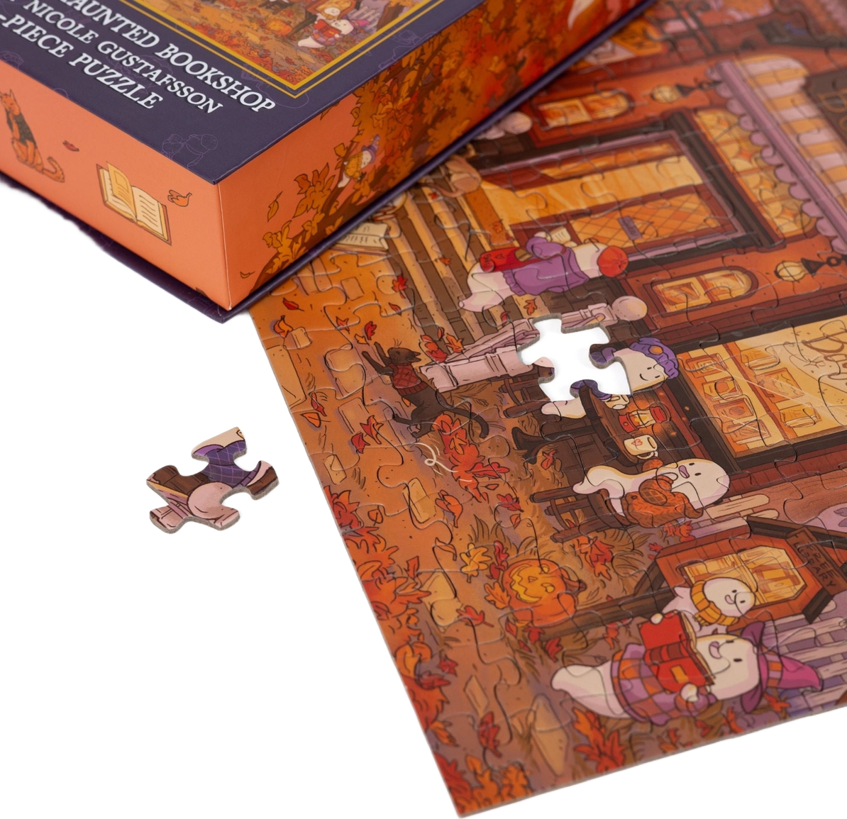 Kingdom of Threads: Slightly Haunted Bookshop Keepsake Puzzle - 250 Pieces