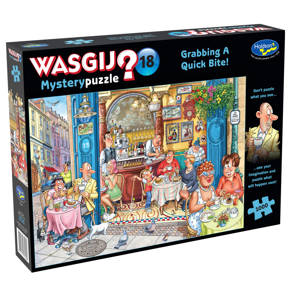 Wasgij Mystery #18 1000pc Puzzle - Grabbing A Quick Bite
