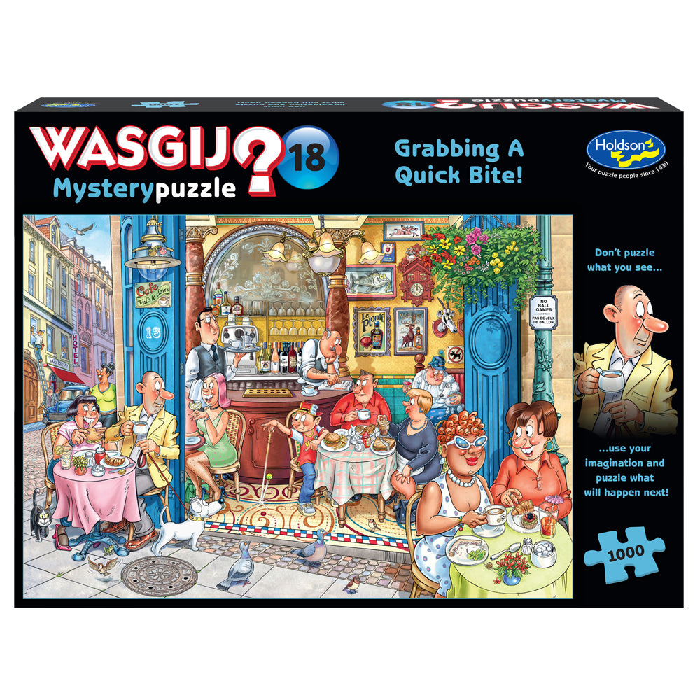 Wasgij Mystery #18 1000pc Puzzle - Grabbing A Quick Bite