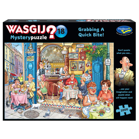 Wasgij Mystery #18 1000pc Puzzle - Grabbing A Quick Bite