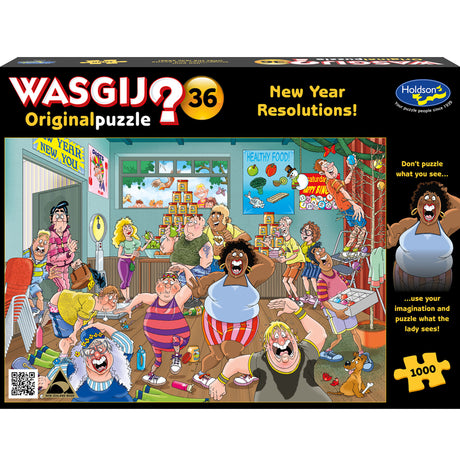 Wasgij Original #36 1000pc Puzzle - New Year Resolutions!