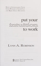 Put Your Intuition to Work