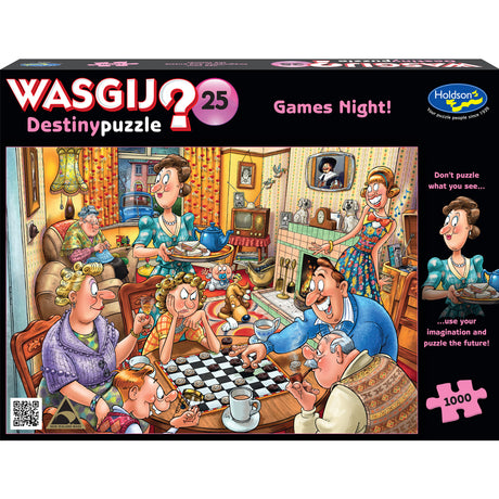 Wasgij Destiny #25 1000pc Jigsaw Puzzle - Games Night