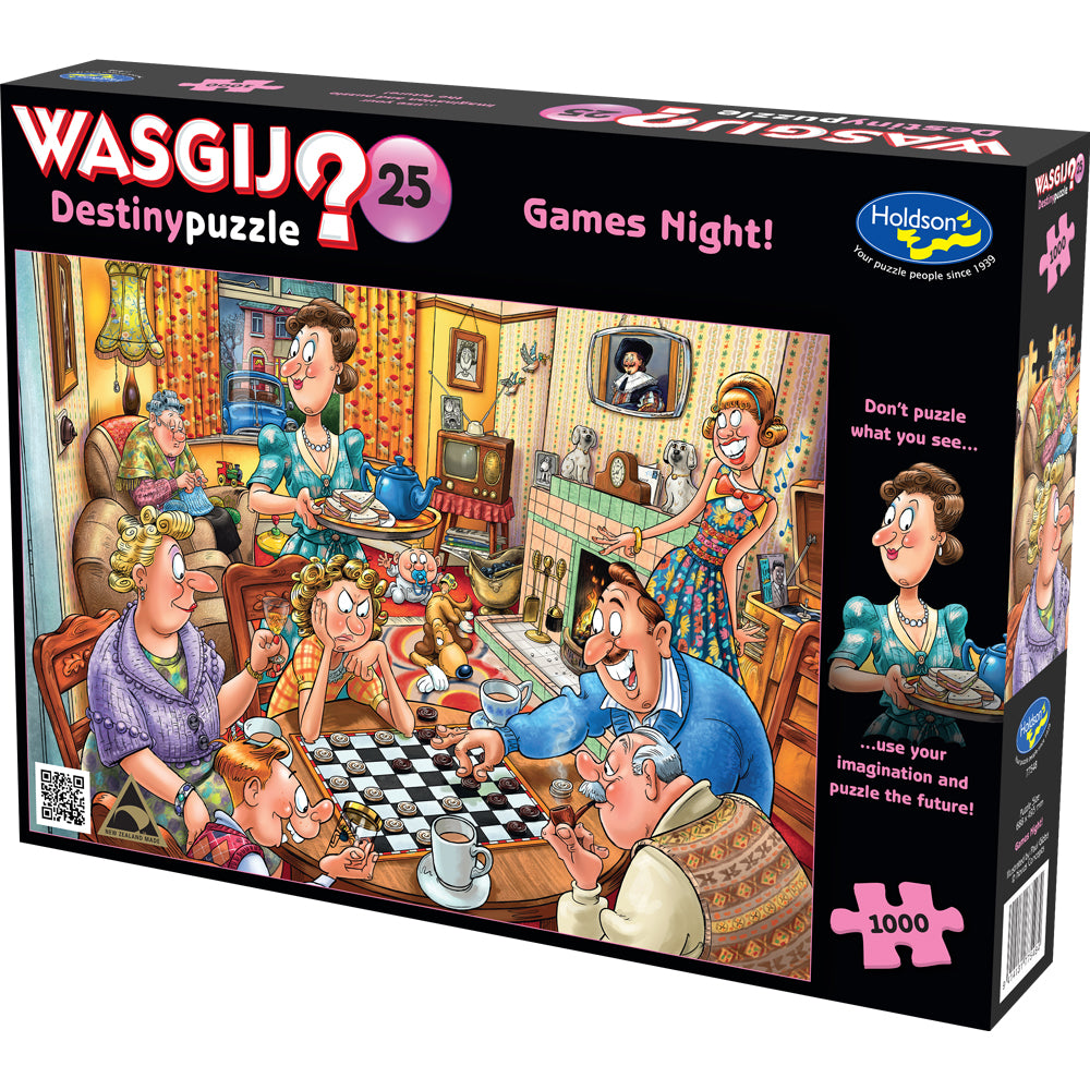 Wasgij Destiny #25 1000pc Jigsaw Puzzle - Games Night