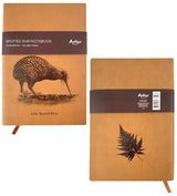 Spotted Kiwi A5 Notebook - Tan Leather look
