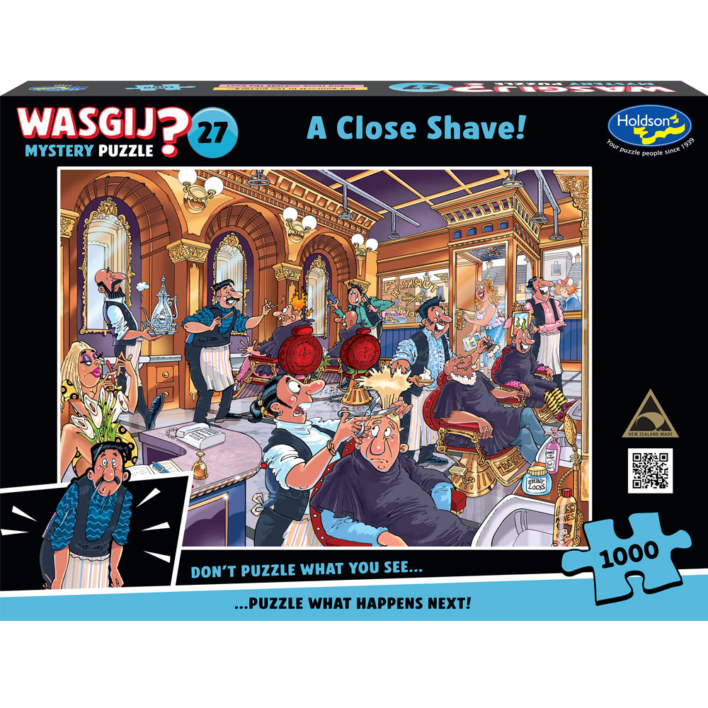 Wasgij Mystery #27 1000 Piece Jigsaw Puzzle - A Close Shave