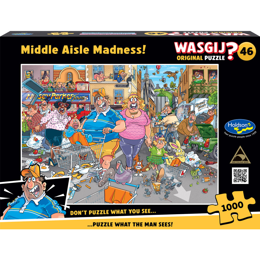 Wasgij Original #46 1000pc Jigsaw Puzzle Middle Aisle Madness