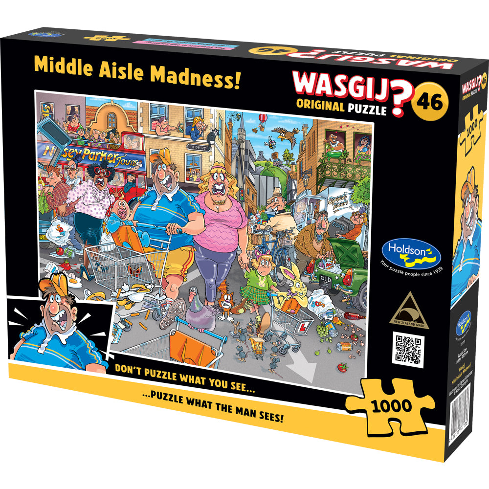 Wasgij Original #46 1000pc Jigsaw Puzzle Middle Aisle Madness