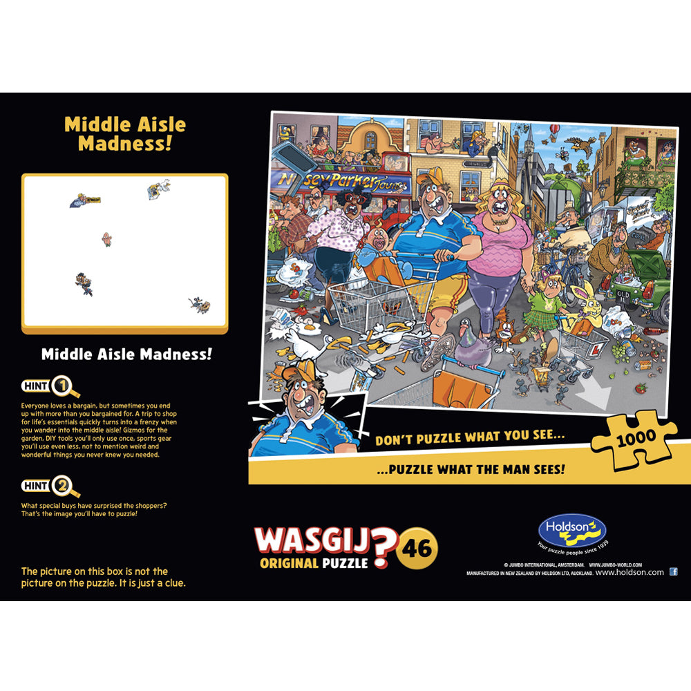 Wasgij Original #46 1000pc Jigsaw Puzzle Middle Aisle Madness