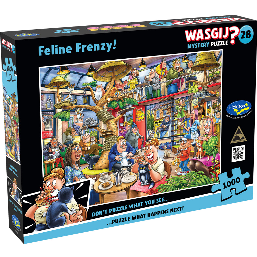 Wasgij Mystery #28 1000pc Jigsaw Puzzle Feline Frenzy