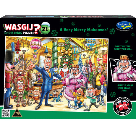 Wasgij Christmas #21 1000pc Jigsaw Puzzle - A Very Merry Makeover!