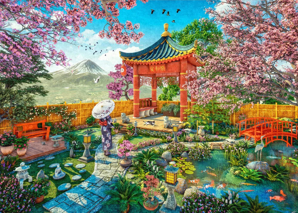 Into the Orient 1000pc Jigsaw Puzzle - Fuji Palace