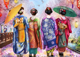 Into the Orient- 1000pc Jigsaw Puzzle - Giesha Blossom