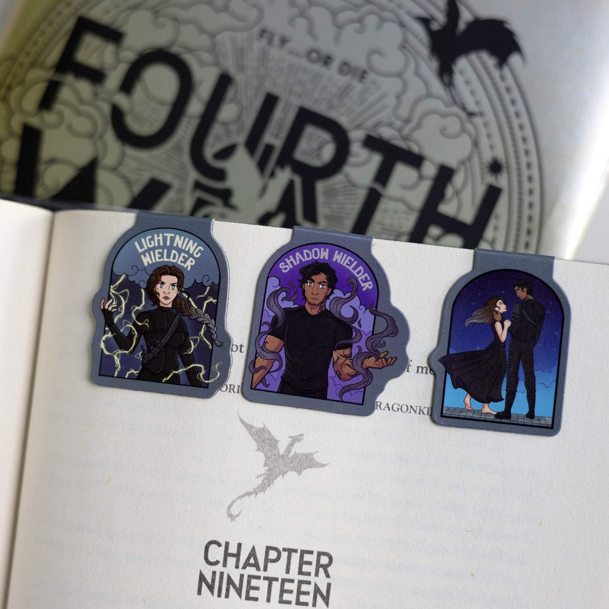 Xaden & Violet Magnetic Bookmark Set