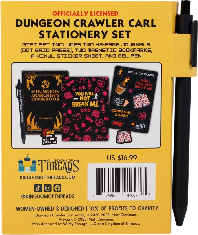 Kingdom of Threads: Compensated Anarchist Gift Set | Dungeon Crawler Carl