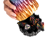 Turtle Creations: Baby Butterfly Dragon - Night Rainbow / Regular Baby In A Large Egg