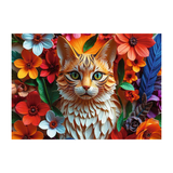 Trefl: 40th Anniversary of Trefl - Paper Art: Cat - 1000pc Jigsaw Puzzle