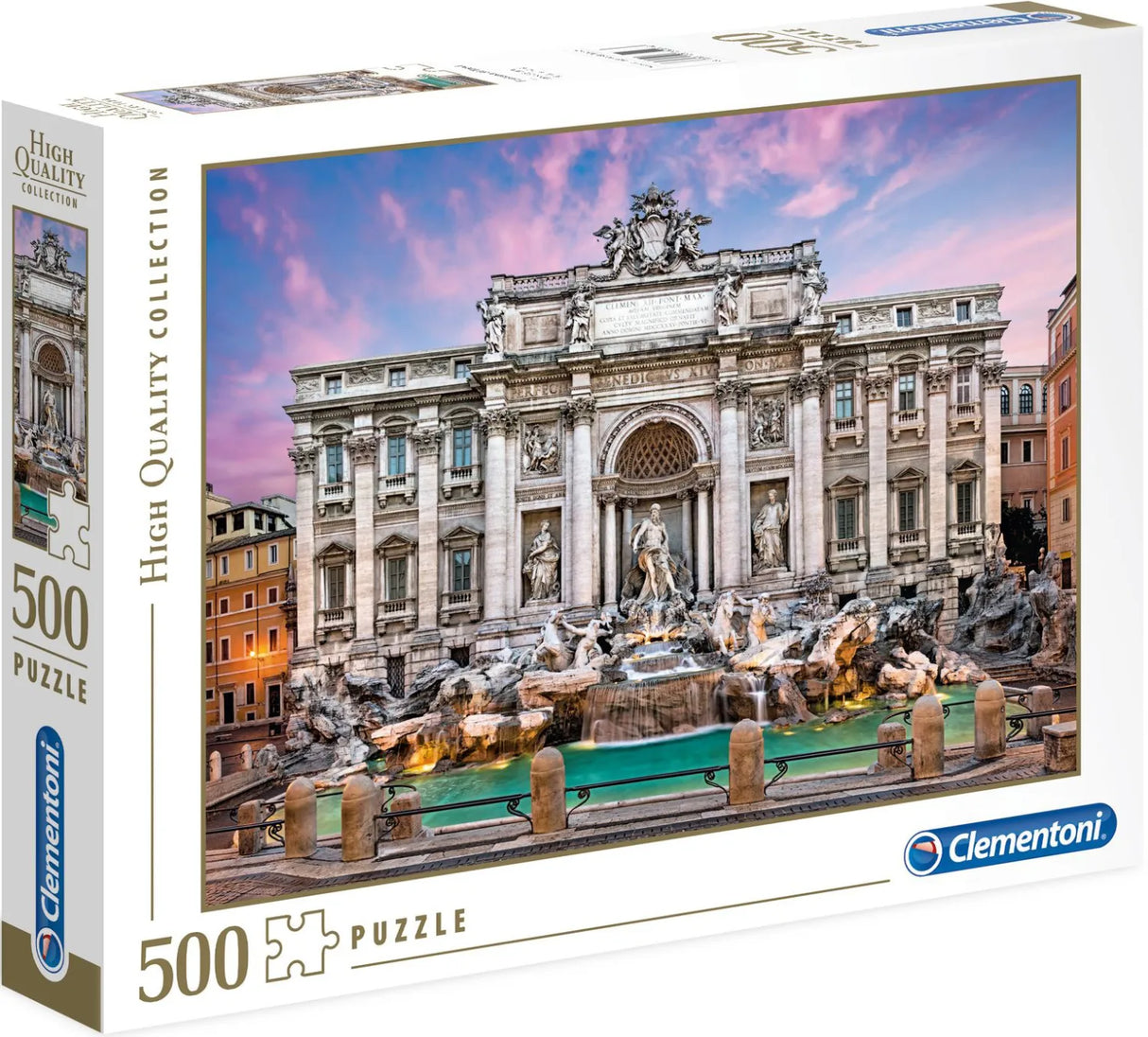 Clementoni Trevi Fountain Jigsaw Puzzle - 500 Piece - High Quality Collection - (35047)