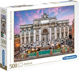 Clementoni Trevi Fountain Jigsaw Puzzle - 500 Piece - High Quality Collection - (35047)