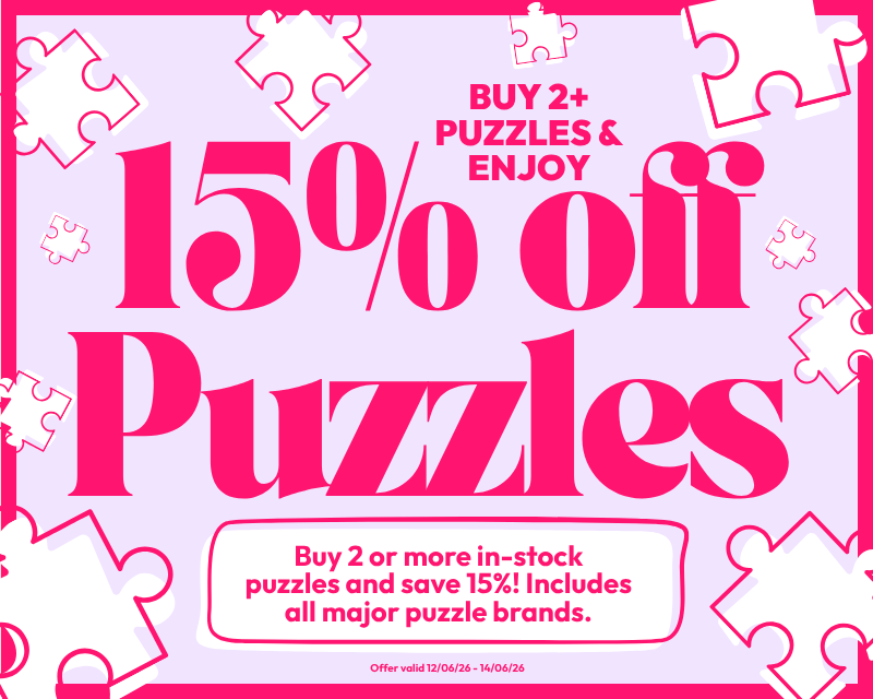 Buy 2+ & save up to 15% off all major Puzzle Brands!