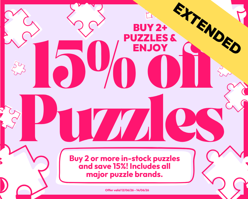 Buy 2+ & save up to 15% off all major Puzzle Brands!