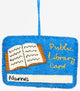 Library Card Ornament