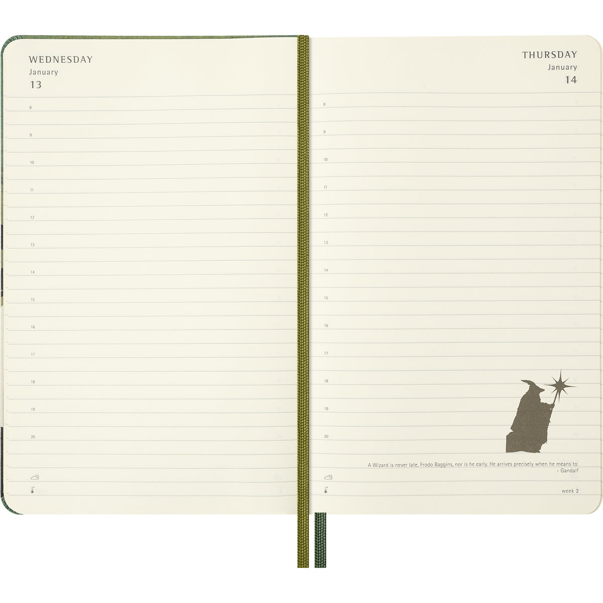 Moleskine: Limited Edition LOTR Diary - 12 Month Daily HC Large 2027