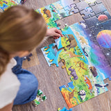 Crocodile Creek: 60pc Above & Below Puzzle - Earth & Space