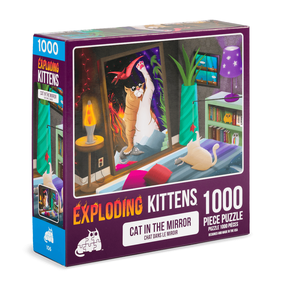 Exploding Kittens Puzzle Cats in the Mirror 1,000 pieces