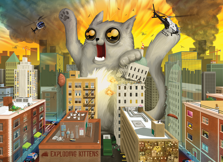 Exploding Kittens Puzzle Feline of Unusual Size 1,000 pieces