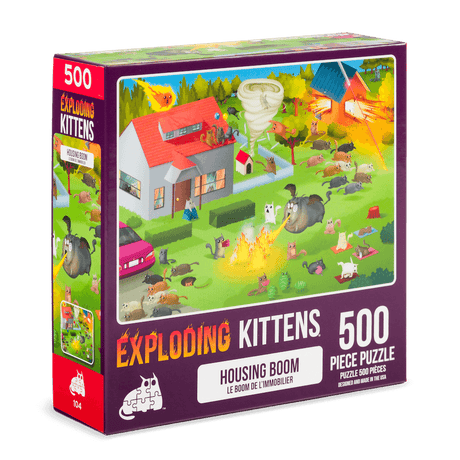 Exploding Kittens Puzzle Housing Boom 1,000 pieces