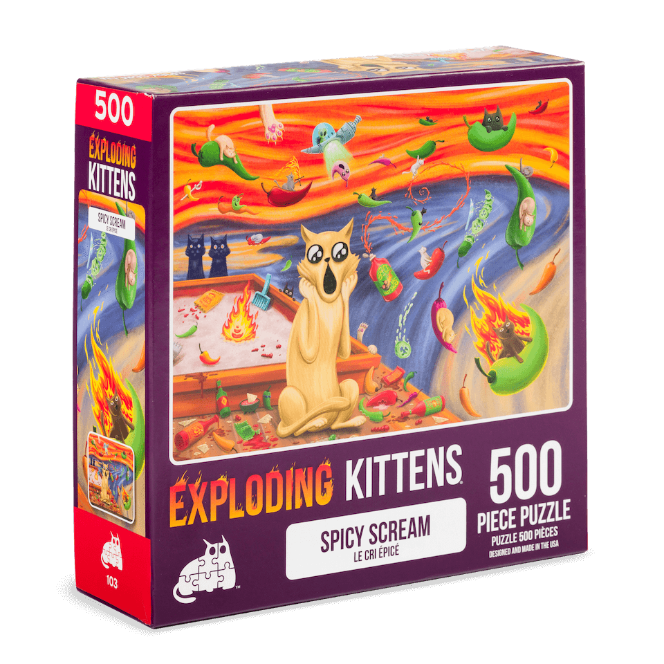 Exploding Kittens Puzzle Spicy Scream 1,000 pieces