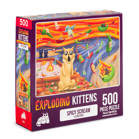 Exploding Kittens Puzzle Spicy Scream 1,000 pieces