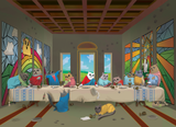 Exploding Kittens Puzzle Cats Last Supper 1,000 pieces