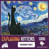 Exploding Kittens Puzzle Mrowwwy Night - 1000 Piece Puzzle