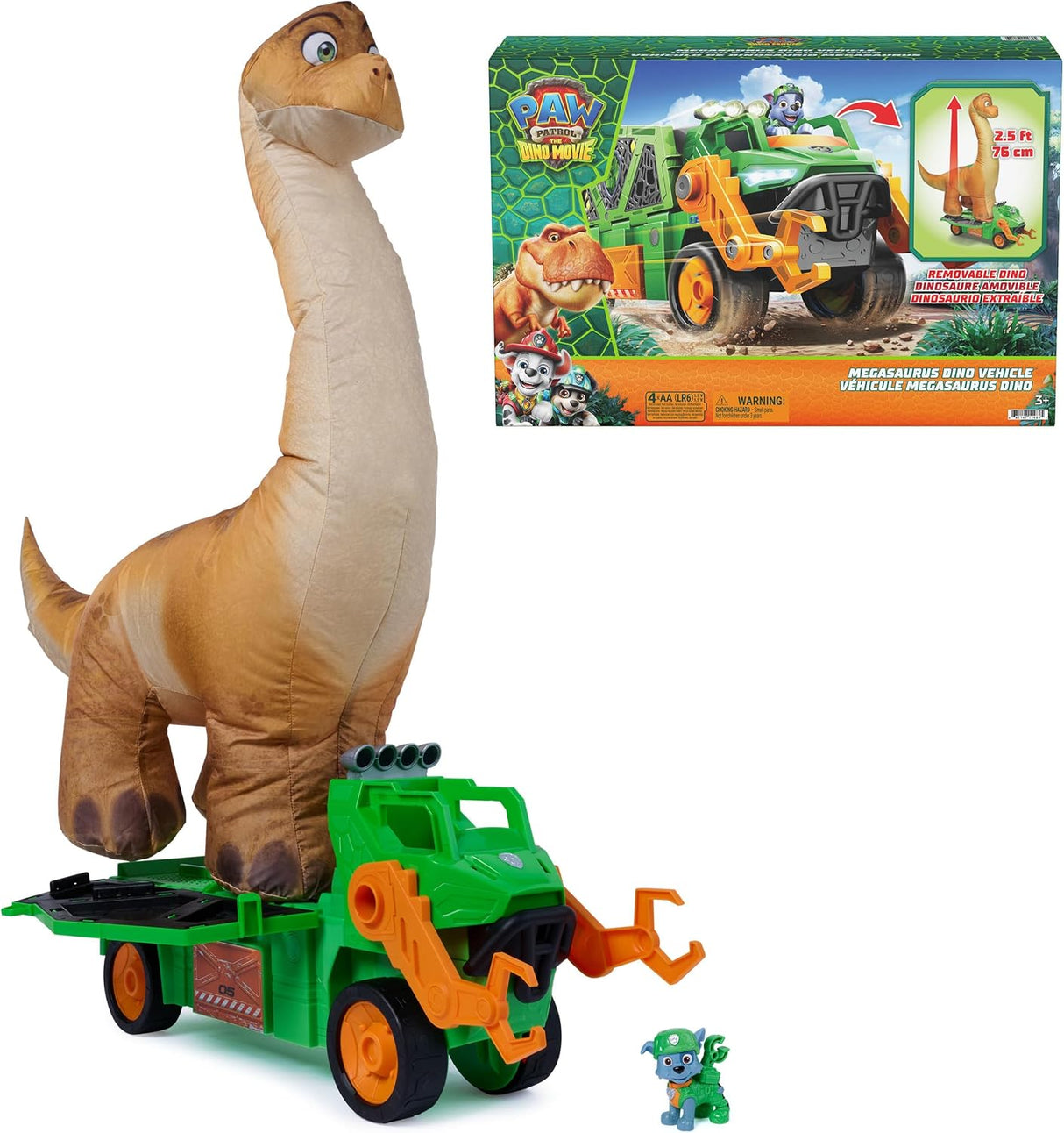 Paw Patrol: The Dino Movie - Megasaurus Dino Vehicle