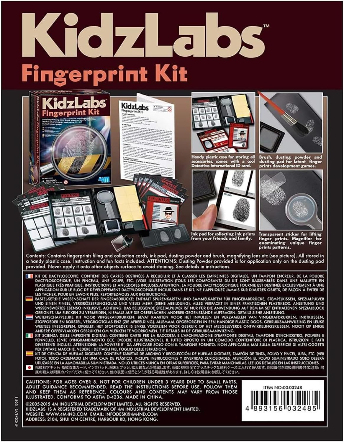 4M KidzLabs Detective Fingerprint Kit