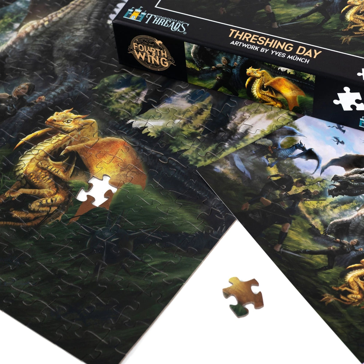Kingdom of Threads: Threshing Day 500-Piece Puzzle | Fourth Wing