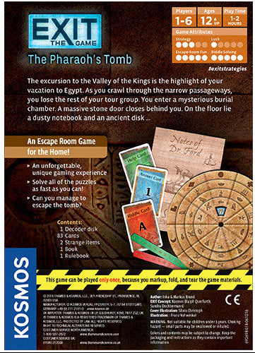 Exit the Game the Pharaoh's Tomb