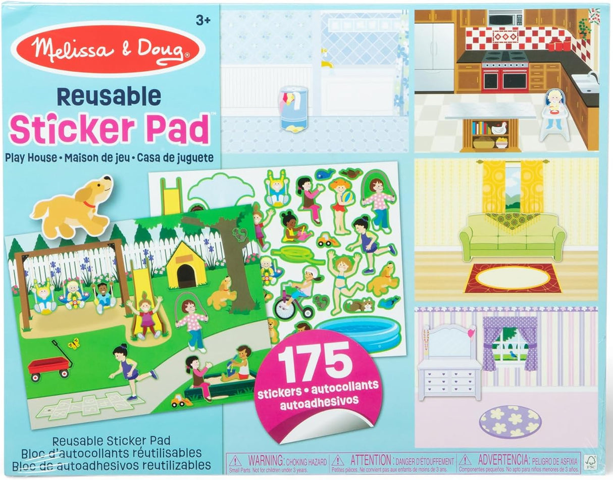 Melissa & Doug: Reusable Sticker Pad: Play House