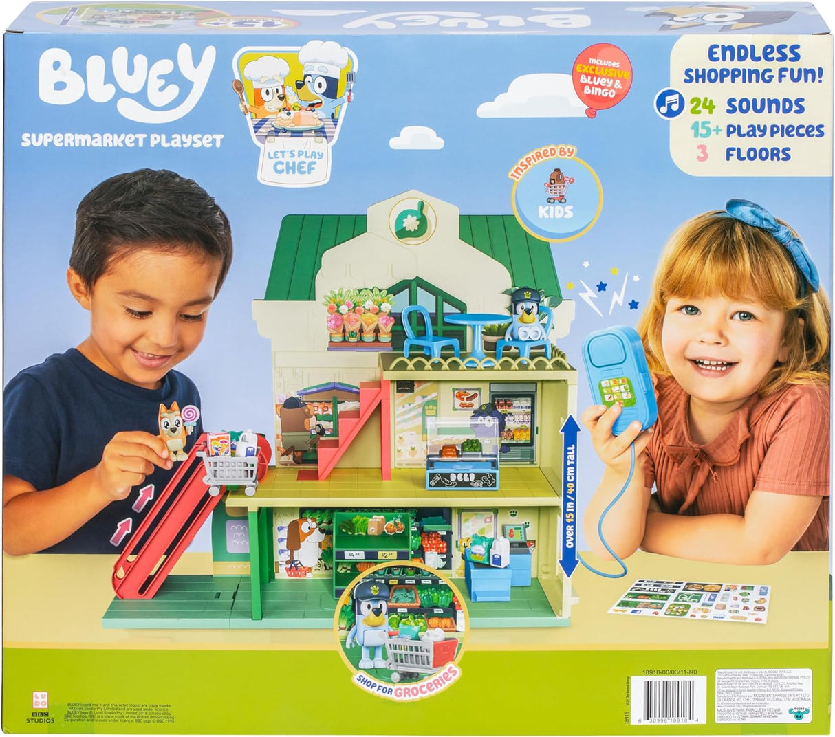 Bluey Lets Play Chef Supermarket Playset