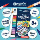 Crayola Fine Point Markers 12 Pack