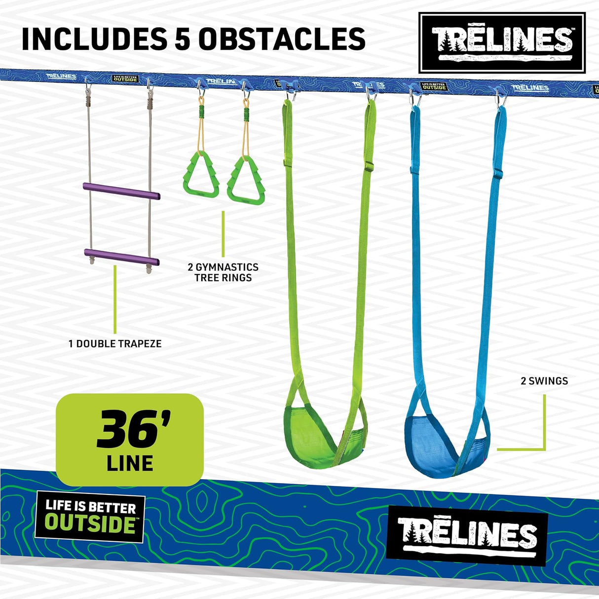 Trelines: Swingset Gymnastics Line 11m