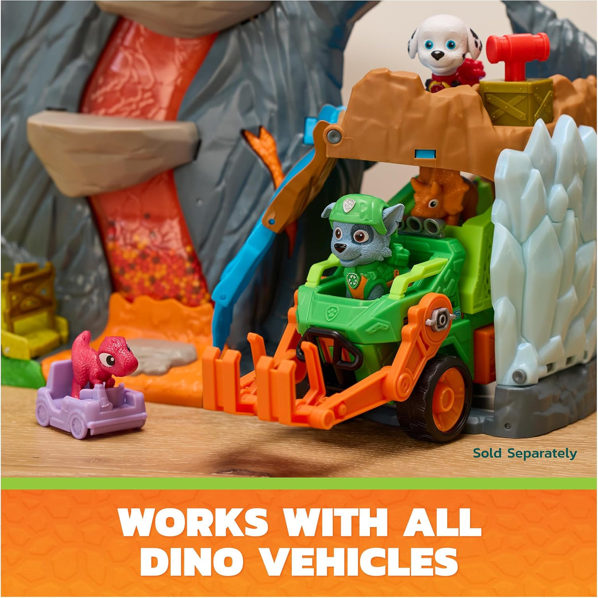 Paw Patrol: The Dino Movie - Super Lava Blast Volacano Playset