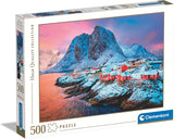 Clementoni Hamnoy Village Jigsaw Puzzle - 500 Piece - High Quality Collection - (35144)
